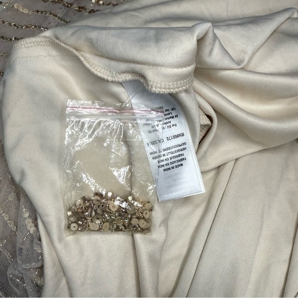 BHLDN NWT Pink and Gold Sleeveless Maxi gown - Picture 14 of 16